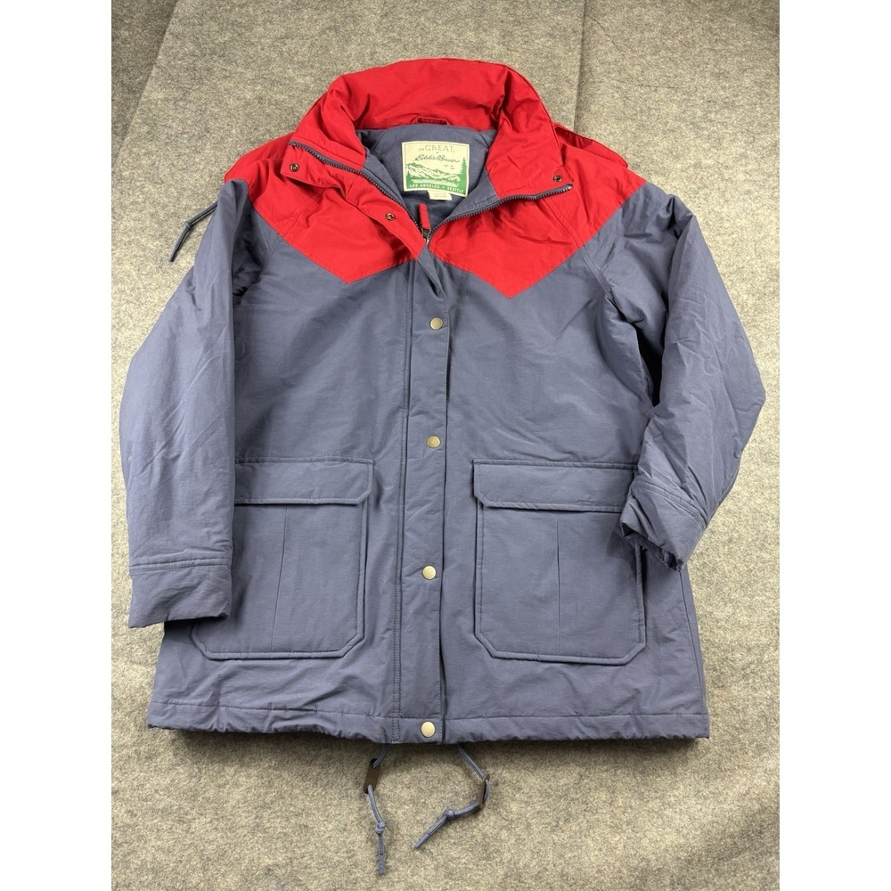 The Great X Eddie Bauer Coat Womens S Hooded Insulated Winter‎ Parka Granola EUC